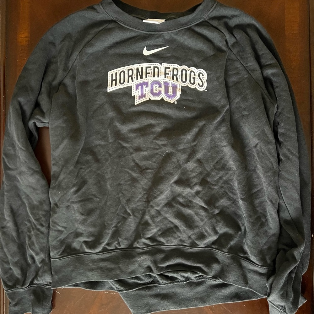 Nike TCU Horned Frogs Sweatshirt - Black